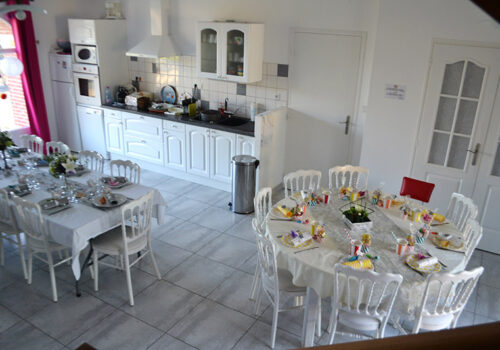 La salle à manger du Grand Gîte