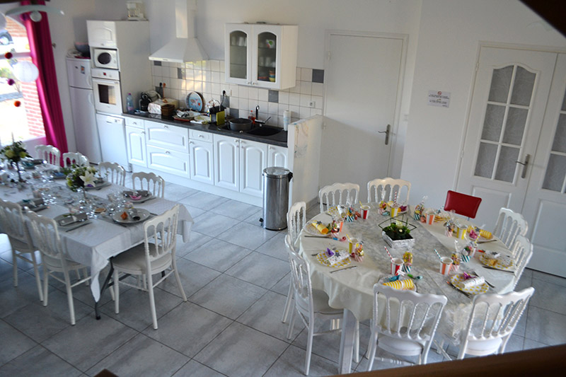 La salle à manger du Grand Gîte